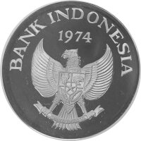 Indonesien 5000 Rupiah 1974 Orang-Utan - Silber PP