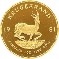Südafrika Krügerrand 1981 1 oz Gold - Polierte Platte