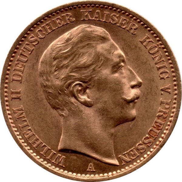 J.252 Preußen 20 Mark 1890-1913 - Kaiser Wilhelm II. - Gold -ss