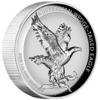 Australien Wedge Tailed Eagle 2023 1 oz Silber - Incuse