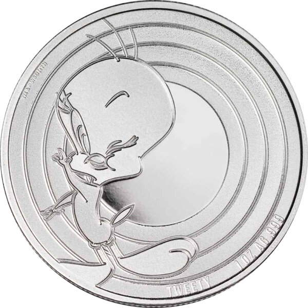 Samoa Looney Tunes 4. Ausgabe Tweety 2023 1 oz Silber