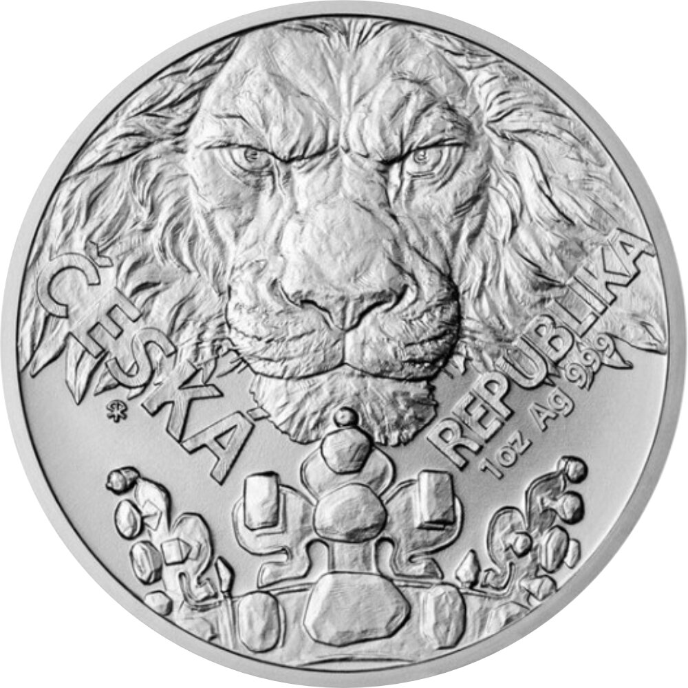 Niue Tschechischer Löwe 2023 1 oz Silber