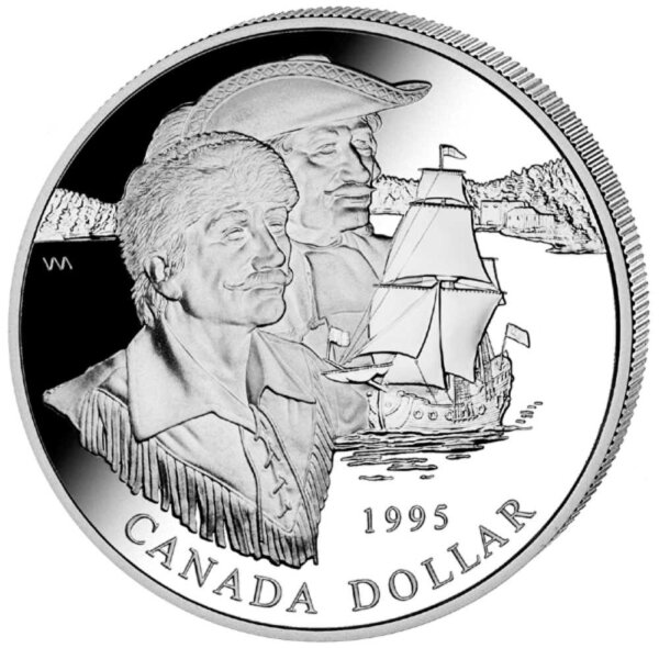 Kanada 1 Dollar 1995 Hudson Bay - Silber PP