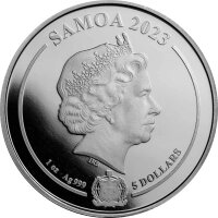 Samoa DC Comics 2. Ausgabe Aquaman 2023 1 oz Silber PP