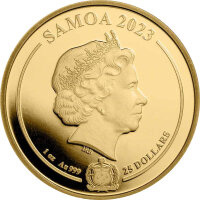 Samoa DC Comics 2. Ausgabe Aquaman 2023 1 oz Gold