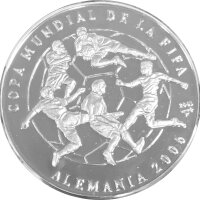 Kuba - Fußball WM 2003 1 oz Silber - Polierte Platte