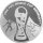 Georgien 1 Lari 2004 Fußball WM 2006 - Silber PP