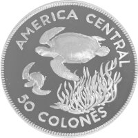 Costa Rica 50 Colones 1974 Suppenschildkröte -...