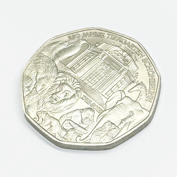 Österreich 5 Euro 2002 Tiergarten Schönbrunn - Silber