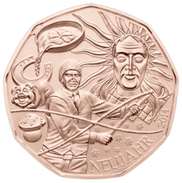 Österreich 5 Euro 2014 Neujahrsmünze - Kupfer