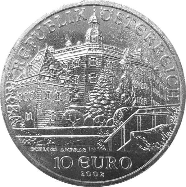 Österreich 10 Euro 2002 Schloss Ambras