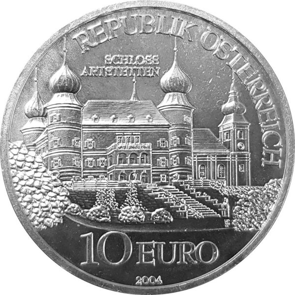 Österreich 10 Euro 2004 Schloss Artstetten