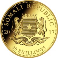 Somalia Elefant 2017 1/50 oz Gold