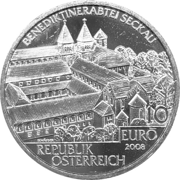 Österreich 10 Euro 2008 Abtei Seckau - Silber