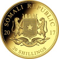 Somalia Elefant 2017 0,5 Gramm Gold