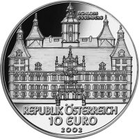 Österreich 10 Euro 2002 Schloss Eggenberg - Silber PP