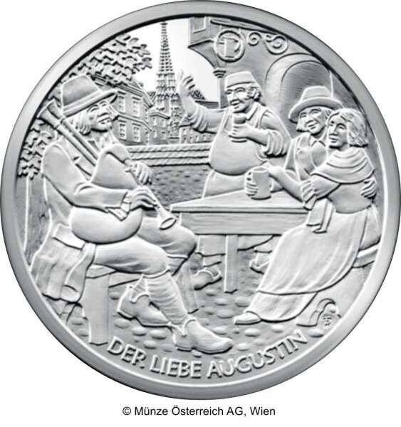 Österreich 10 Euro 2011 Der liebe Augustin - PP