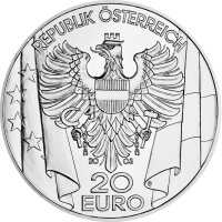 Österreich 20 Euro 2003 Die Nachkriegszeit - Silber PP