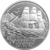 Österreich 20 Euro 2004 SMS Novara - Silber PP