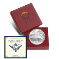 Österreich 20 Euro 2009 Bahn der Zukunft - Silber PP