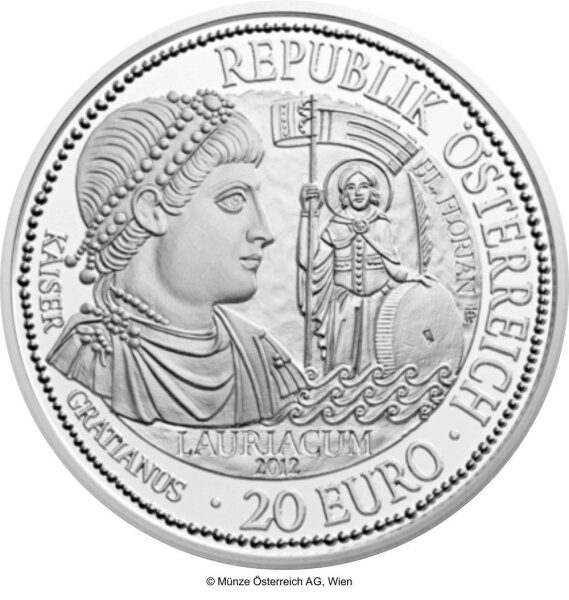 Österreich 20 Euro 2012 Lauriacum - Silber PP