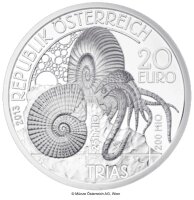 Österreich 20 Euro 2013 Trias - Leben im Wasser -...