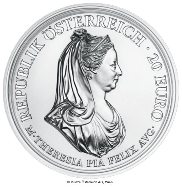 Österreich 20 Euro 2018 Milde und Gottvertrauen - Silber PP