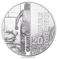 Österreich 20 Euro 2014 25 Jahre Fall des Eisernen Vorhangs - Silber PP