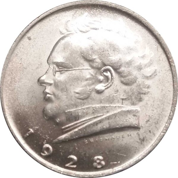 Österreich 2 Schilling 1928 Franz Schubert - Silber