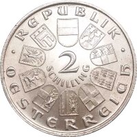 Österreich 2 Schilling 1928 Franz Schubert - Silber