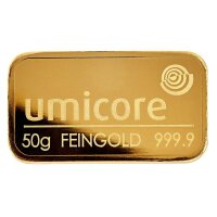 50 Gramm Goldbarren RESALE I. Wahl in Folie verschweißt | LBMA