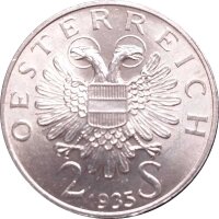 Österreich 2 Schilling 1935 Karl Lueger - Silber