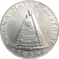 Österreich 5 Schilling 1934 Madonna von Mariazell -...