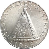 Österreich 5 Schilling 1935 Madonna von Mariazell -...