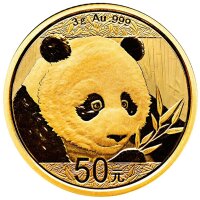 China Panda 2018 3 Gramm Gold - Original-Folie