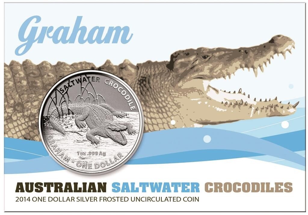 Australien Krokodil 2014 “Graham” 1 oz Silber...