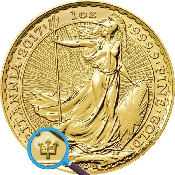 UK Britannia 2017 "30 Jahre" 1 oz Gold