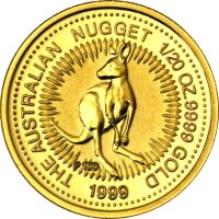 Australien Känguru div. 1/20 oz Gold