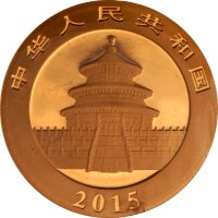 China Panda 2015 1/20 oz Gold - Original-Folie