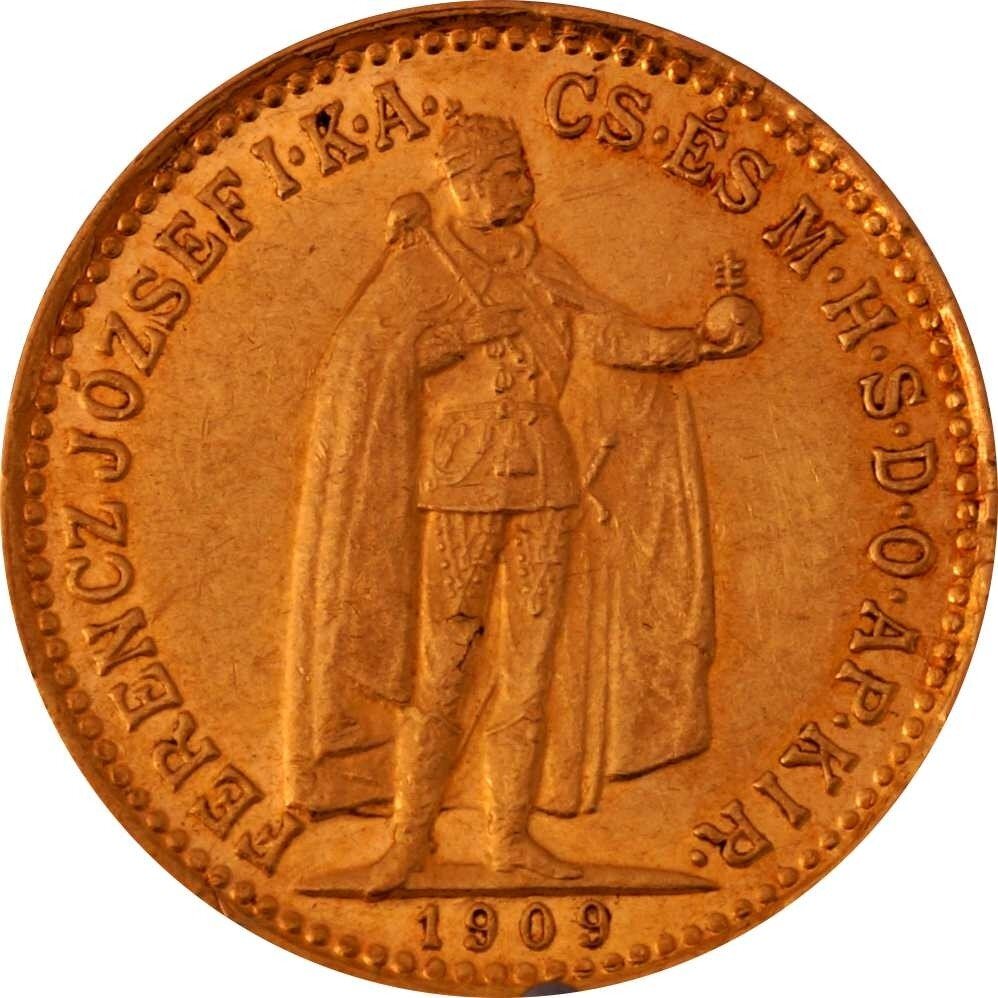 Ungarn 10 Kronen Franz Joseph NP Gold