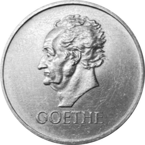 J.351 Weimarer R. 5 Mark 1932 -A- "Zum 100. Todestag Goethes"