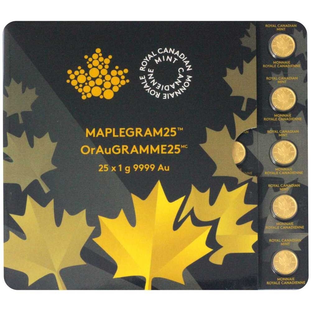 Kanada Maple Leaf | MapleGram 2022 25 x 1 Gramm Gold