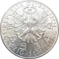 Österreich 50 Schilling 1959 Andreas Hofer - Silber