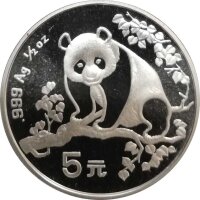 China Panda 1993 1/2 oz Silber