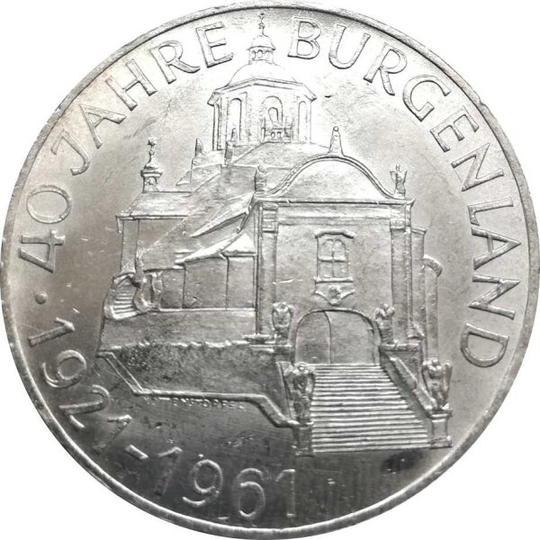 Österreich 25 Schilling 1961 40 Jahre Burgenland - Silber
