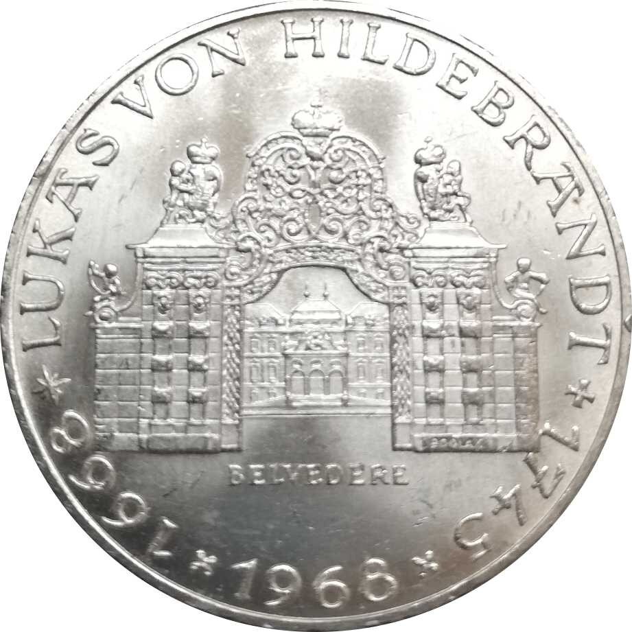 Österreich 25 Schilling 1968 Lukas von Hildebrandt -...
