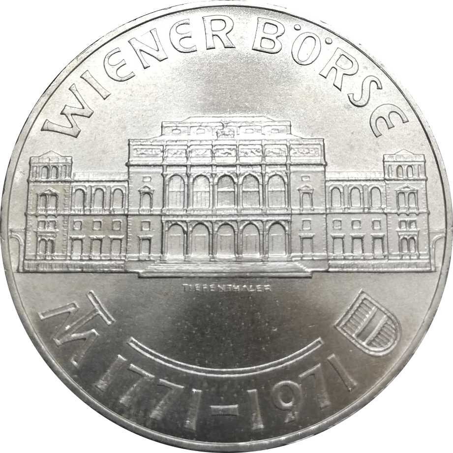 Österreich 25 Schilling 1971 Wiener Börse - Silber