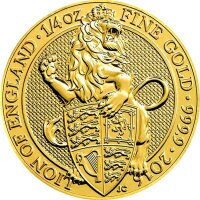 UK The Queen´s Beasts 1. Ausgabe 2016 Lion 1/4 oz Gold