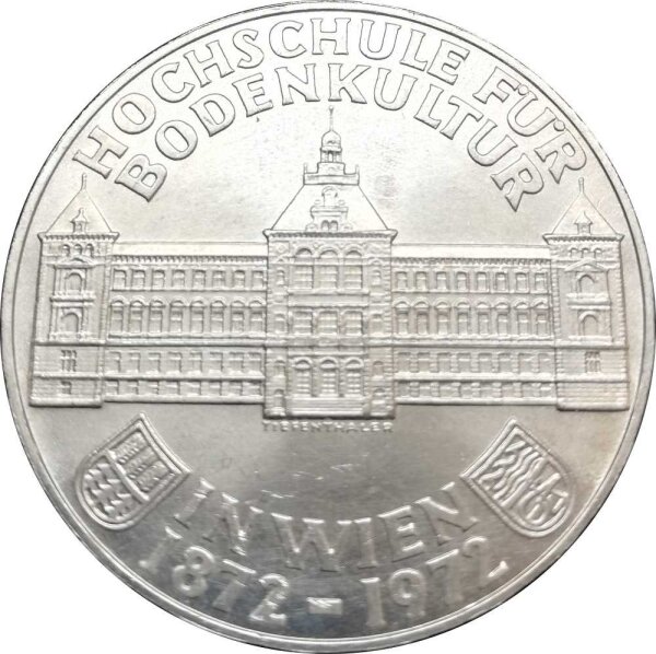 Österreich 50 Schilling 1972 Hochschule für Bodenkultur - Silber
