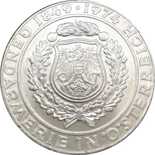 Österreich 50 Schilling 1974 125 Jahre Gendarmerie - Silber